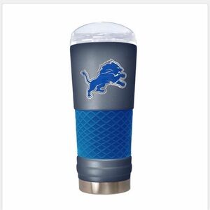 Detroit lions Blue and Gray 24 Ounce Stainless Steele Tumbler